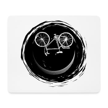 Bicycle Face - Mouse Pad (horizontal) - white - Front