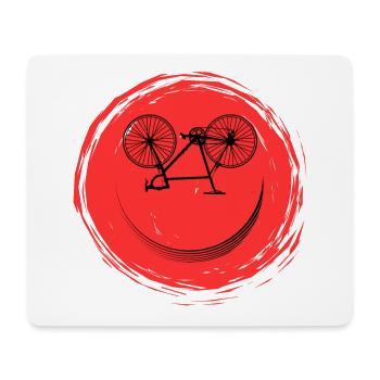 Bicycle Face - Mouse Pad (horizontal) - white - Front