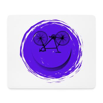 Bicycle Face - Mouse Pad (horizontal) - white - Front