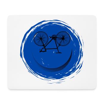 Bicycle Face - Mouse Pad (horizontal) - white - Front