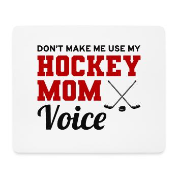 Hockey Mama - Mousepad (Querformat) - Weiß - Vorne
