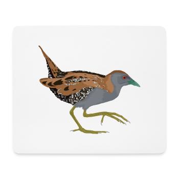 Baillon's Marouette - Mouse Pad (horizontal) - white - Front