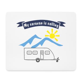 caravan is calling - Mouse Pad (horizontal) - white - Front