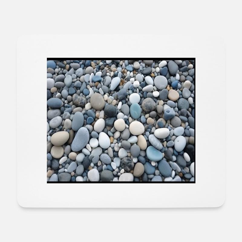 Pebble Mouse Pad 1 - Tapis de souris (format paysage) - blanc