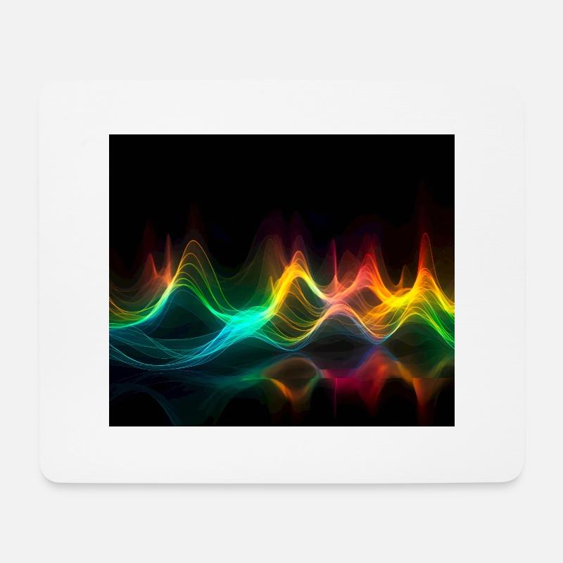Light Wave 2 - Mouse Pad (horizontal) - white