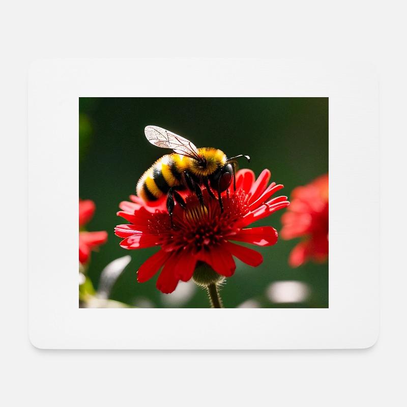 Bee - Mouse Pad (horizontal) - white