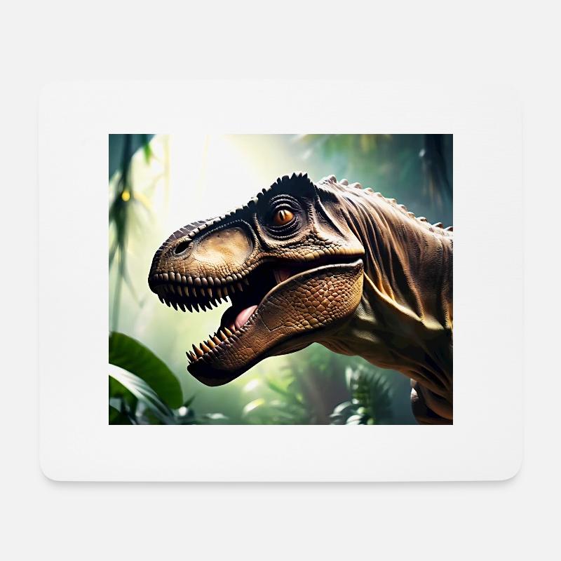 T Rex - Tapis de souris (format paysage) - blanc
