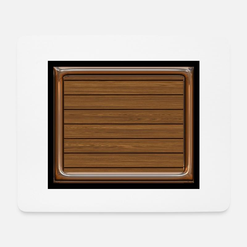 Holz Mauspad 2 - Mousepad (Querformat) - Weiß