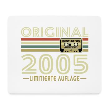 Original 2005 Jahrgang Vintage Geburtstag Retro - Mousepad (Querformat) - Weiß - Vorne