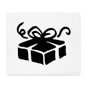 Box gift / gift box - present - Mouse Pad (horizontal) - white - Front