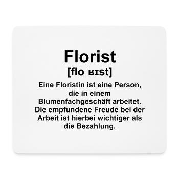 Beruf Floristin - Mousepad (Querformat) - Weiß - Vorne