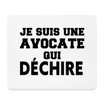 Je suis une avocate qui déchire - Tapis de souris (format paysage) - blanc - Devant