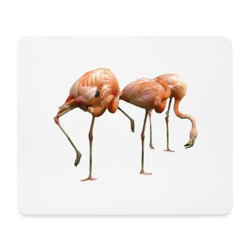 Flamingo - Mousepad (Querformat) - Weiß - Vorne