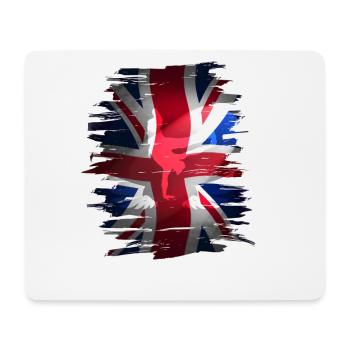 Union Jack skater Uk Flagge England London brexit - Mousepad (Querformat) - Weiß - Vorne