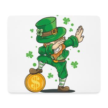 Saint-Patrick Dabbende Dabbing Leprechaun Boys - Tapis de souris (format paysage) - blanc - Devant