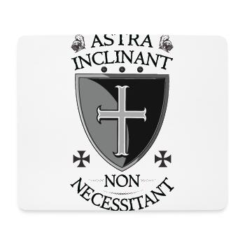 Crusader Shield + Astra Inclinant Non Necessitant - Mouse Pad (horizontal) - white - Front