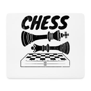 Échecs Échecs Journée mondiale des échecs King Checkers - Tapis de souris (format paysage) - blanc - Devant