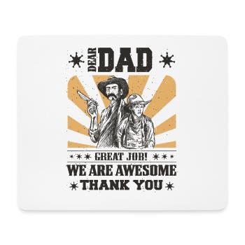 Best Dad, Father's Day and Birthday - Mouse Pad (horizontal) - white - Front