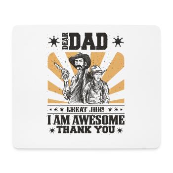 Best Dad, Father's Day and Birthday - Mouse Pad (horizontal) - white - Front
