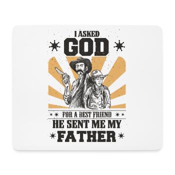 Best Dad, Father's Day and Birthday - Mouse Pad (horizontal) - white - Front
