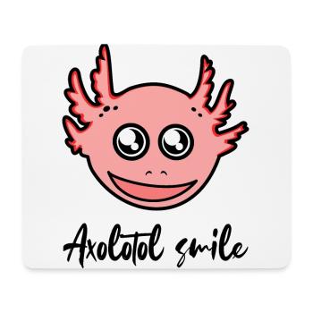 Axolotl Smile - Happy Axolotl - Mouse Pad (horizontal) - white - Front