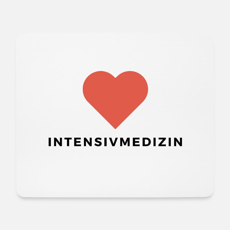 Wir lieben Intensivmedizin! - Mousepad (Querformat) - Weiß