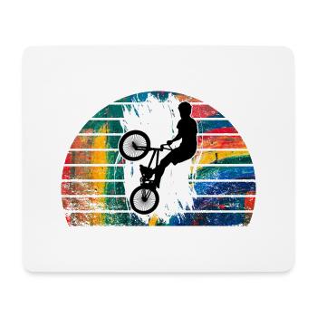Bmx - Mousepad (Querformat) - Weiß - Vorne