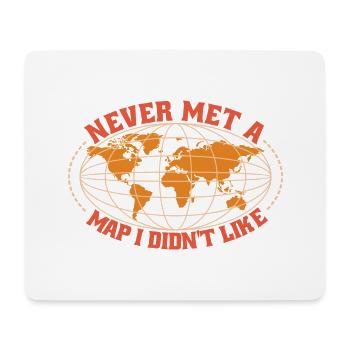 Kartografie Design - Mousepad (Querformat) - Weiß - Vorne
