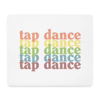 Grille pastel de claquettes - Tapis de souris (format paysage) - blanc - Devant