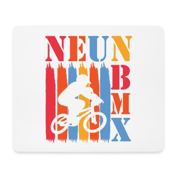 9 Jahre Bmx 9 Geburtstag Fahrrad Kindergeburtstag - Mousepad (Querformat) - Weiß - Vorne