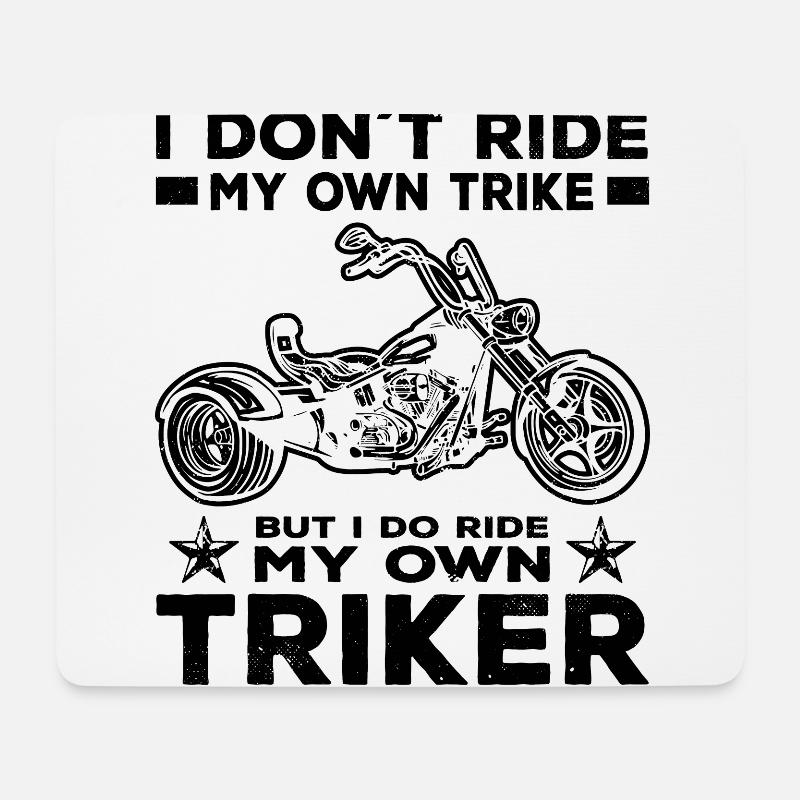 Trike - Mousepad (Querformat) - Weiß