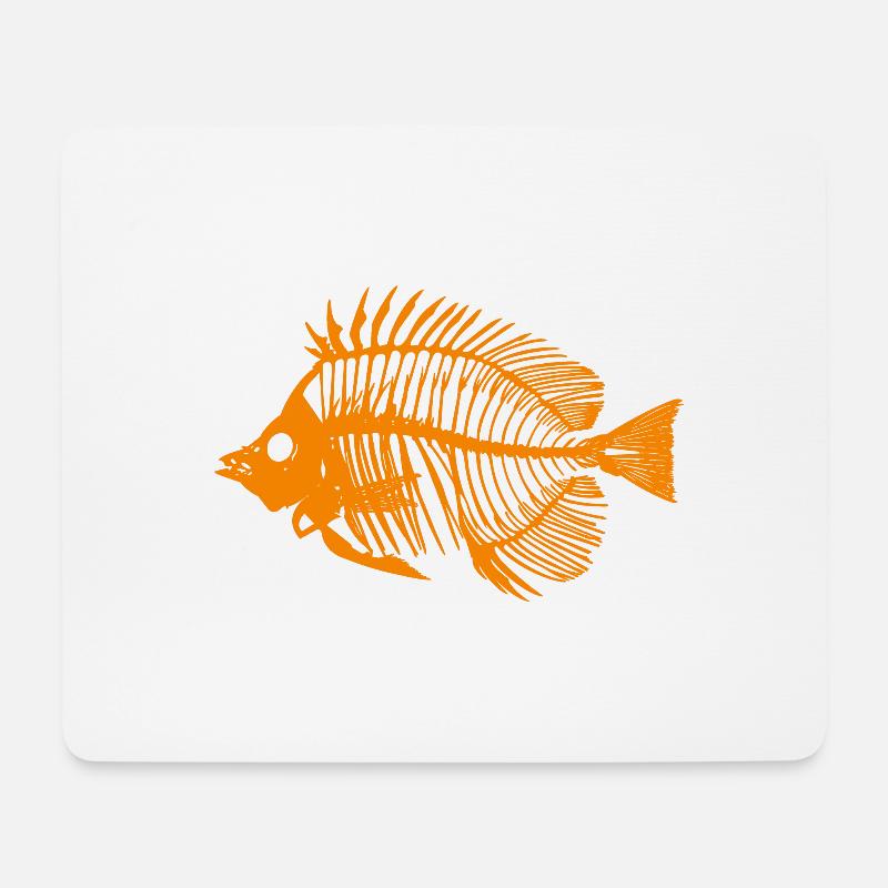 Fish Orange - Mouse Pad (horizontal) - white