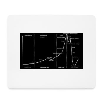 Stock market bubble cycle - Wall Street Cheat Sheet - Mouse Pad (horizontal) - white - Front
