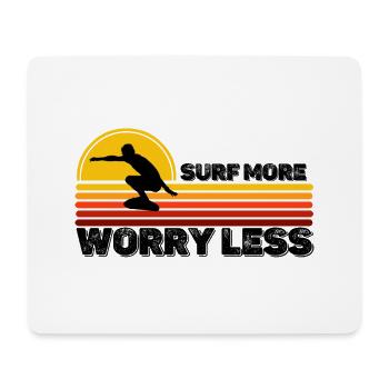Surfen - Mousepad (Querformat) - Weiß - Vorne