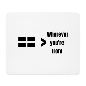 Minimalist Window Theme Inspirational Design - Mouse Pad (horizontal) - white - Front