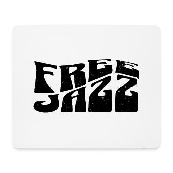 Logo du jazz libre - Tapis de souris (format paysage) - blanc - Devant
