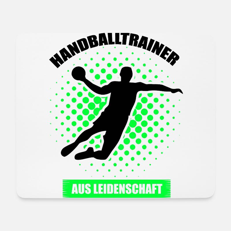 Beste Handballtrainerin der Welt - Mousepad (Querformat) - Weiß