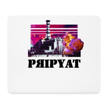 Tschernobyl TShirt 1986 Ukrainischer Stadt Pripyat - Mousepad (Querformat) - Weiß - Vorne