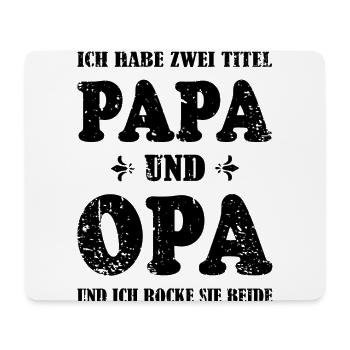 Für Papa und Opa - Mousepad (Querformat) - Weiß - Vorne