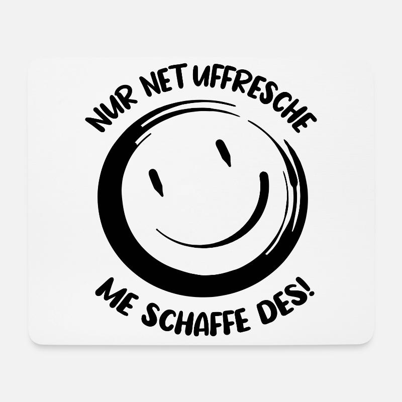 Lustiger Spruch Hessisch Motivationsspruch Arbeit - Mousepad (Querformat) - Weiß