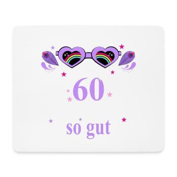 60. Geburtstag Frauen Geschenk beste Freundin - Mousepad (Querformat) - Weiß - Vorne