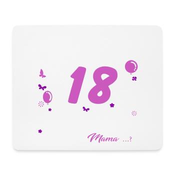 18 Geburtstag Mädchen Geschenk lustig 18. Ehrentag - Mousepad (Querformat) - Weiß - Vorne