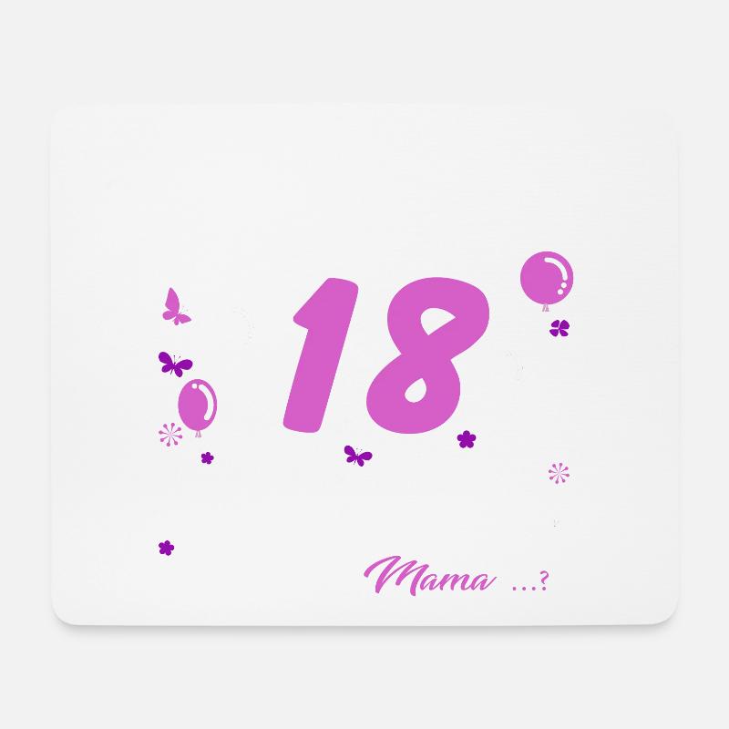 18 Geburtstag Mädchen Geschenk lustig 18. Ehrentag - Mousepad (Querformat) - Weiß