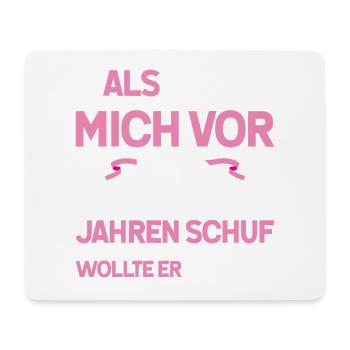 40. Geburtstag Mädchen Geschenk lustig - Mousepad (Querformat) - Weiß - Vorne