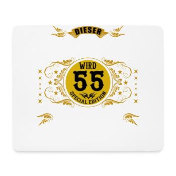 55 Geburtstag 55. Jubiläum 55 Ehrentag Geschenk - Mousepad (Querformat) - Weiß - Vorne