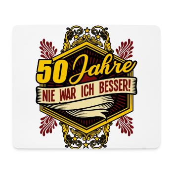 50. Geburtstag Damen Herren Geschenk lustig - Mousepad (Querformat) - Weiß - Vorne
