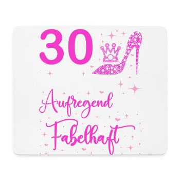 30 Geburtstag Frauen Geschenk 30 Jahre Geburtstag - Mousepad (Querformat) - Weiß - Vorne