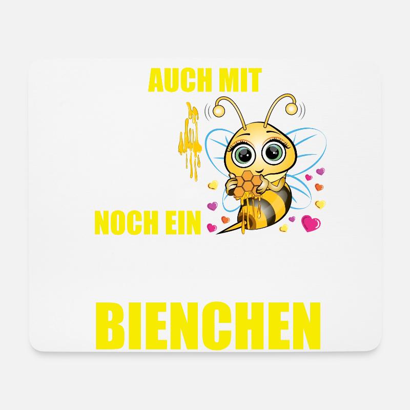 70 Geburtstag Frauen Geschenk lustig Biene Imker - Mousepad (Querformat) - Weiß