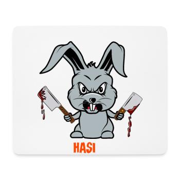 Halloween 2021 Monster verrückter Hase Sarkasmus - Mousepad (Querformat) - Weiß - Vorne