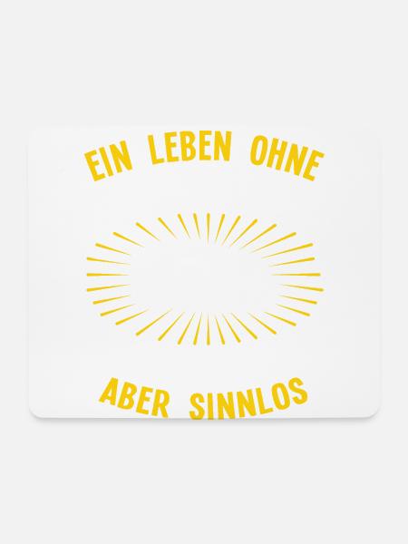 Hobbygärtner Rasenroboter Rasenmähroboter Humor - Mousepad (Querformat) - Weiß
